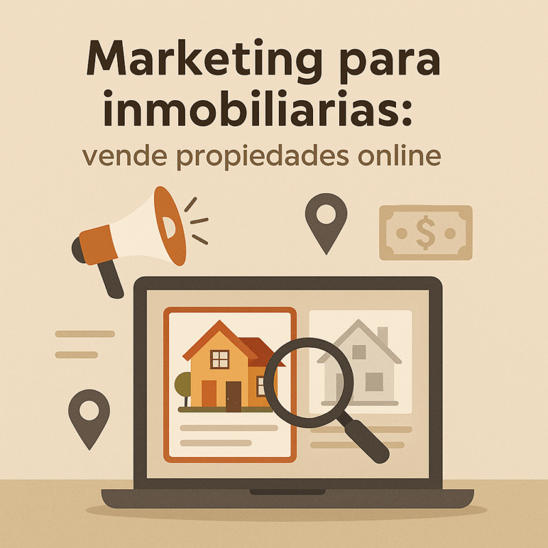 Marketing para inmobiliarias: vende propiedades online